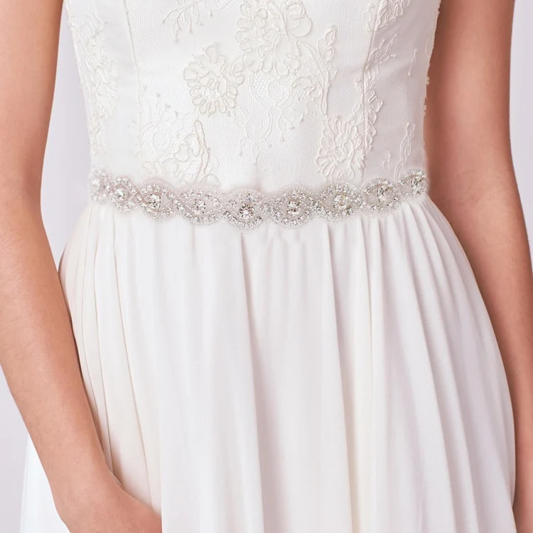 

Bridal gown belt, wedding Sash, luxury diamond belt, Bride 's Sash, White Silver Gray wedding belts & sashes, Long ultrafine