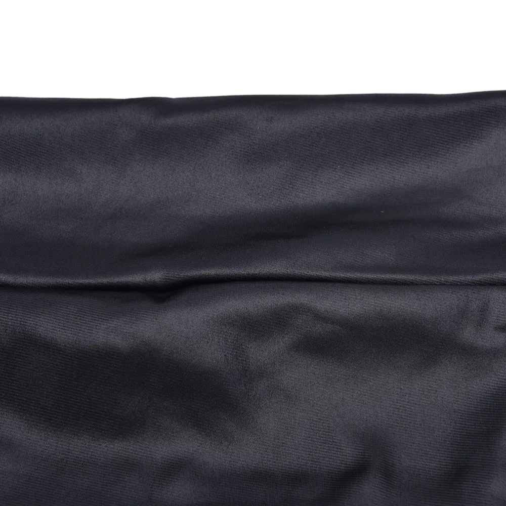 Black Leather High Waist Pencil Skirt