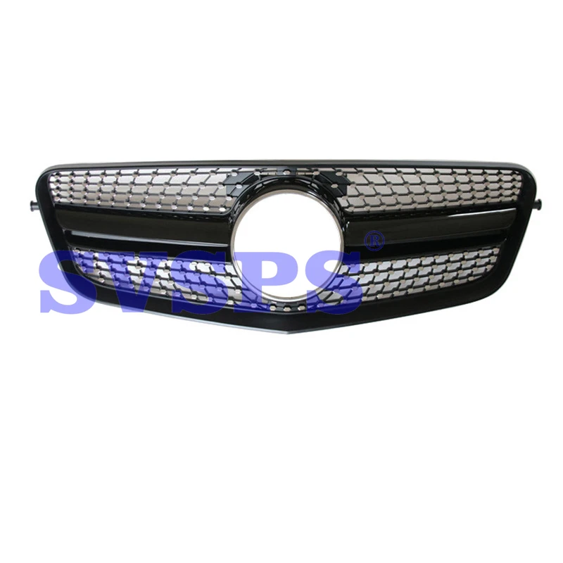 High Quality Black Diamond Star Style ABS Front Middle Grille For Mercedes Benz E-Class W212 2010-2013 Year High Quality Black Diamond Star Style ABS Front Middle Grille For Mercedes Benz E-Class W212 2010-2013 Year