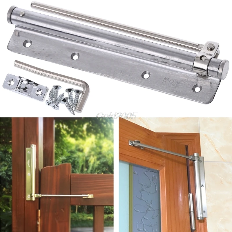 Stainless Steel Automatic Storm Door Closer Adjustable Fire Rated Door Hardware July7 Drop Ship