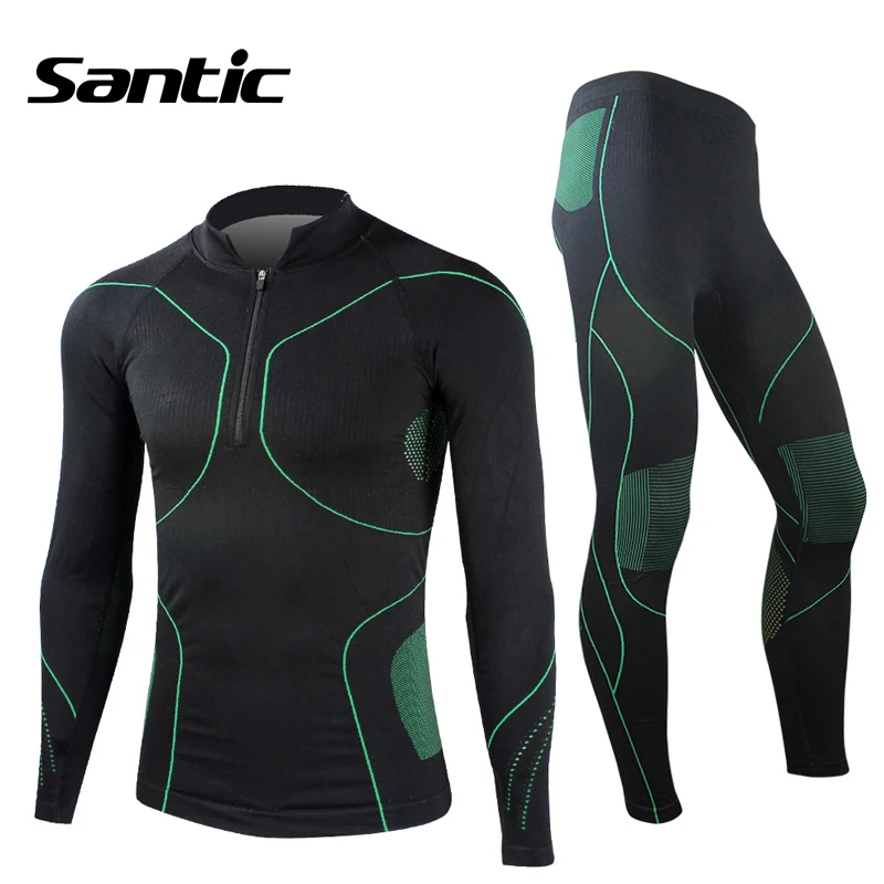 Santic Men Sport Thermal Cycling Jersey Multi Functional Outdoor Sports
