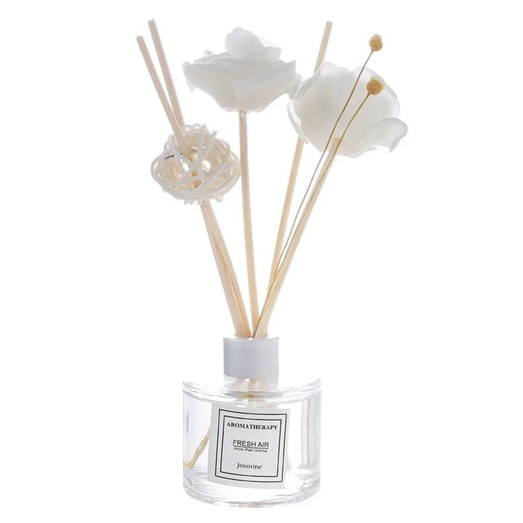 

50ml Reed Oil Diffusers With Natural Sticks, Glass Bottle And Scented Oil home decoration accessories artificial flowers 2019