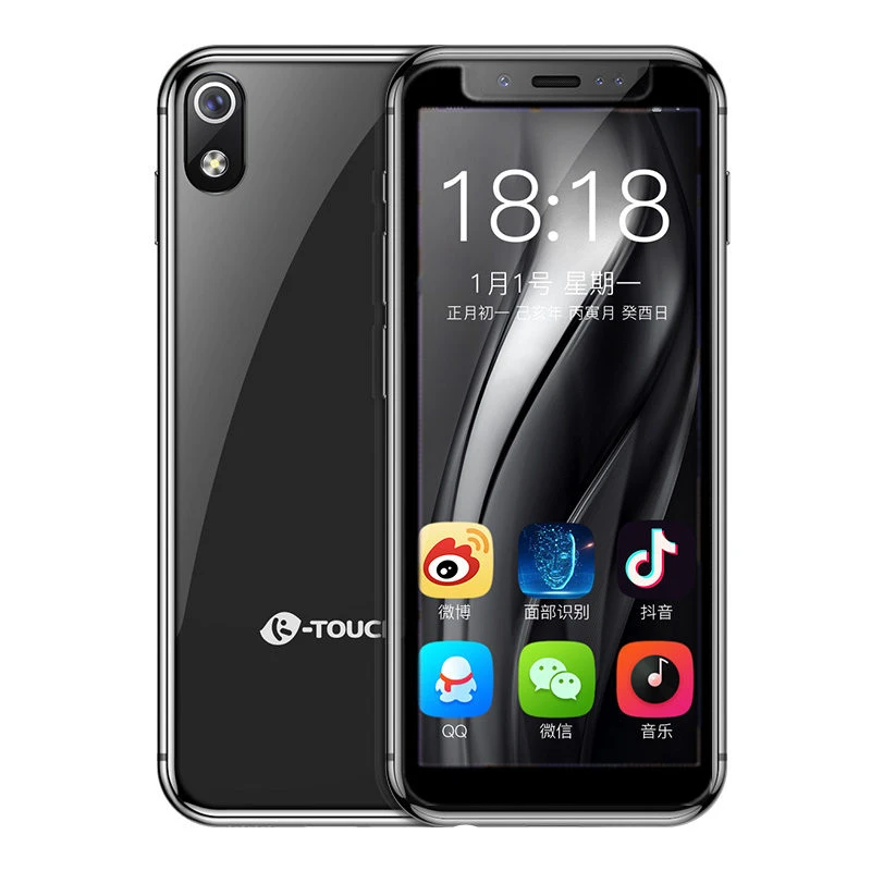 3 ГБ ОЗУ 32 Гб ПЗУ Android 6,0 мини 4G смартфон K-TOUCH I9 Face ID Telefone мобильный телефон с двумя sim-картами - Цвет: Black