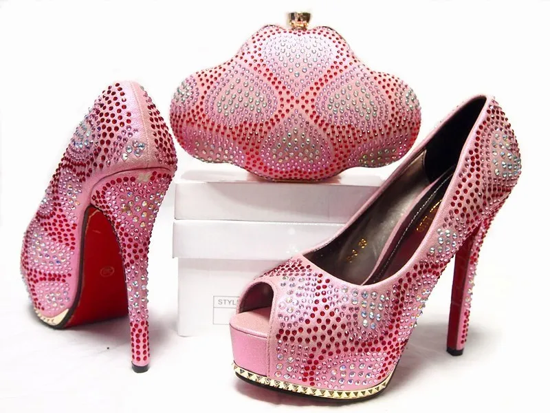 2016 New coming African Italian shoes and bags to match shoes with bag set JA10 4