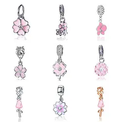 Fit charms plata de ley 925 браслет Ювелирная бижутерия с кристаллом Шарм горка Pendantss Морская звезда бусины в античном стиле DGB458