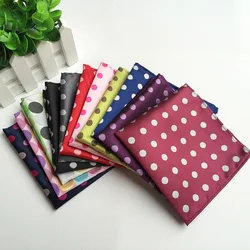 Mouchoir de poche à motifs de points pour hommes, accessoires de costume d'affaires, 11 couleurs, 25cm x 25cm 