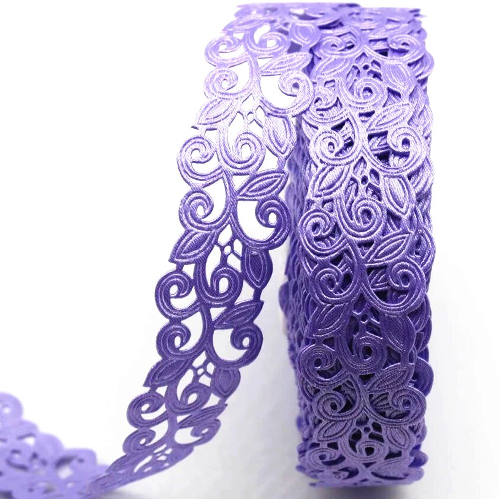 Ribbon Decoration Ribbon Supplies Fabric Craft Supplies 25MM Hollow Ribbon Edge 5 Yards 10 Yards 20 Hair Bows DIY Crafts Handmade Accessories Home Decoration