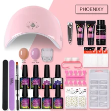 Полный маникюрный набор гелевая лампа для ногтей Набор для ногтей 36 Вт маникюрная лампа Гель-лак набор Гель-лак для ногтей Полупостоянный все маникюрные инструменты набор