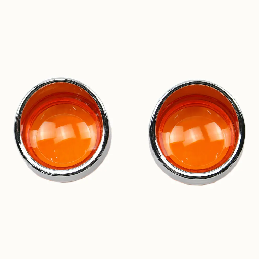 

2x Amber Turn Signals Light Lens Cover For Harley Dyna Softail Touring FLHX