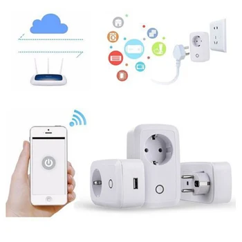 

S20 Sonoff WIFI Smart Power Socket Wireless Remote Control Timer EU UK US Module