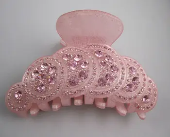 

2020 Simple Chic Women Hairpins Crab Claw Fashion Full Crystal Hair Clips For Female Headwear Hair Styling Accessories