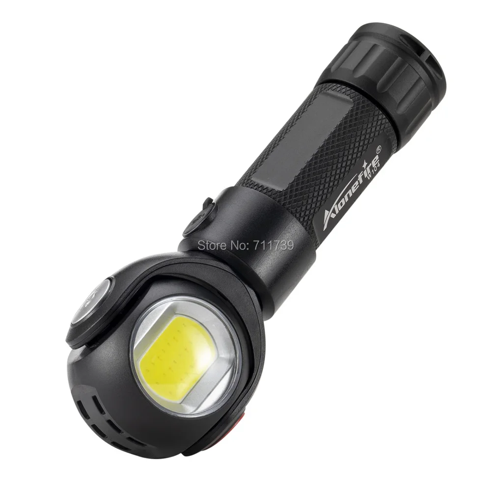 AloneFire W104 светодиодный рабочий свет Micro USB Перезаряжаемый фонарь светодиодный фонарик Магнитная база освещение инспекционная лампа