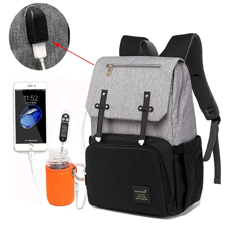 

2019 New Waterproof USB Charge Baby Diaper Bag Toddler Mommy Maternity Backpack Travel Bag Large Capacity Nursing Bags