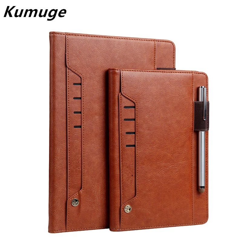 

For iPad 9.7 2017 2018 Case Vintage Business Tablet Flip Book Card Cover for iPad 2018 A1823 A1893 Auto Wake up Sleep Capa Para