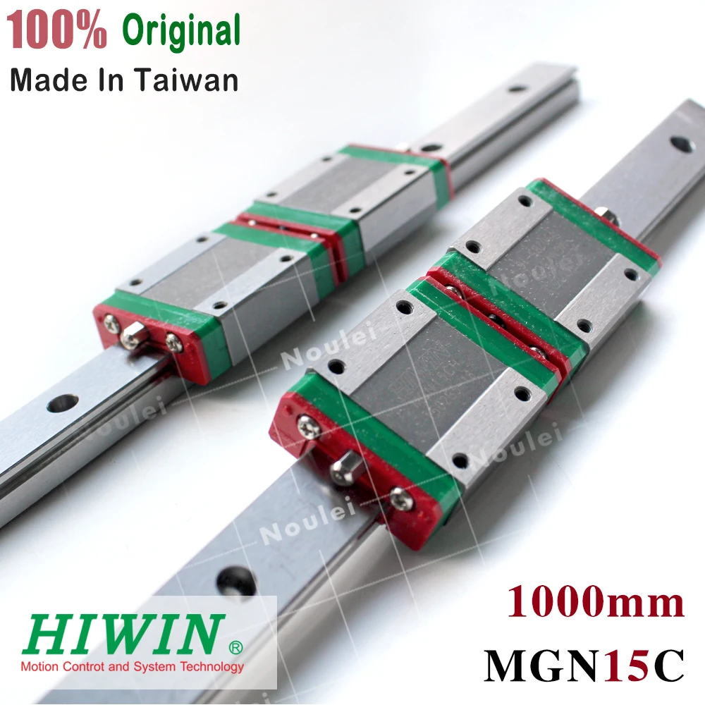 

HIWIN MGN15C slide block with 1000mm MGN15 linear guide rail miniature stainless steel MGNR15 for cnc parts
