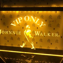 438 VIP только Джонни Уокер виски светодиодный светильник знак