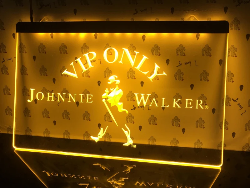 438 Vip Только Johnnie Walker светодиодный светильник для виски | Дом и сад