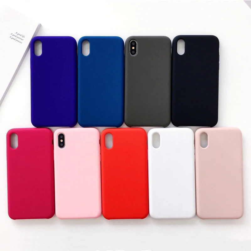 For iphone x Official Original liquid silicone capa cover for iphoone 7 8 protective case 6 6s plus Coke |