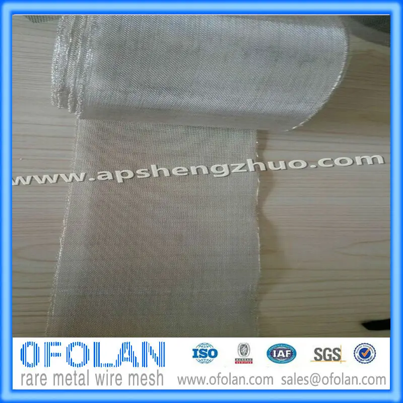

(Ic-Ag>99.99%) Hole size 0.3mm(50 mesh) batter pure silver wire mesh 100mmX100mm stock supply