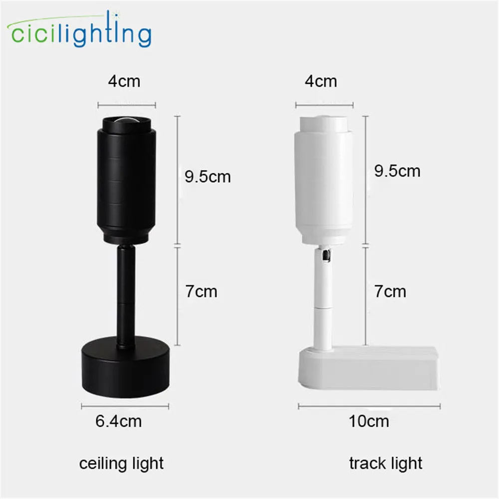 Modern Track Light Zoomable Adjustable Beam Angle Rail lamp Spot Clothing Shoes Shop Zoom Exhibition Gallery Lamp COB Spotlights 5