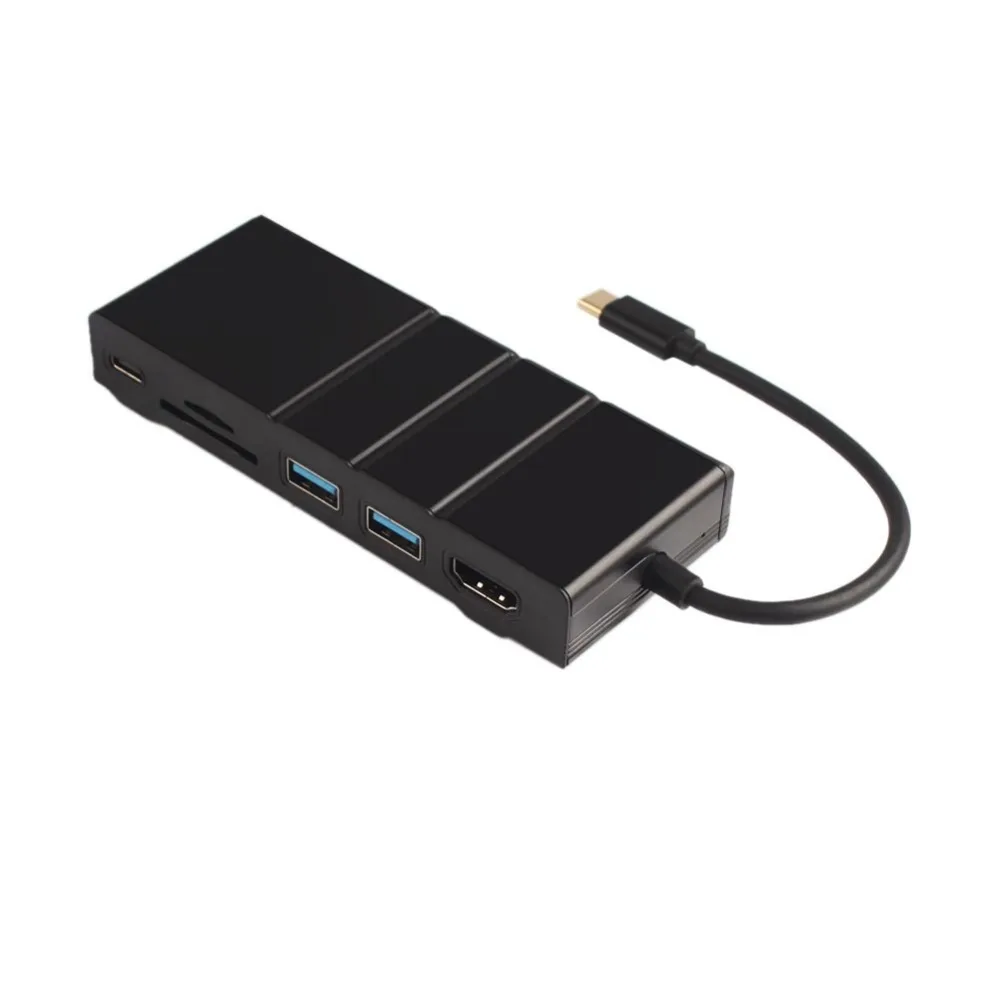 Digitalworld многофункциональная док-станция USB C Etehernet LAN HDMI USB 3,0 Тип C зарядная станция для samsung S9 S8 huawei P20 #293145
