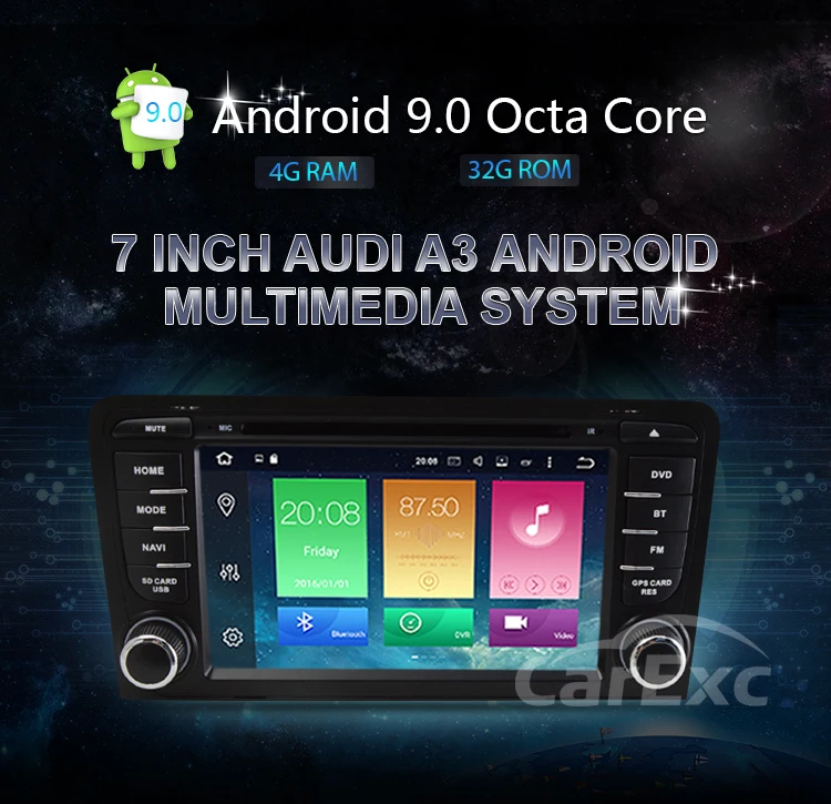 Clearance Android 9.0 Octa Cores Car DVD Player Stereo System For Audi A3 S3 With 3G WIFI Canbus Radio FM AM Radio GPS Navigation Carplay 14 Clearance Android 9.0 Octa Cores Car DVD Player Stereo System For Audi A3 S3 With 3G WIFI Canbus Radio FM AM Radio GPS Navigation Carplay 14