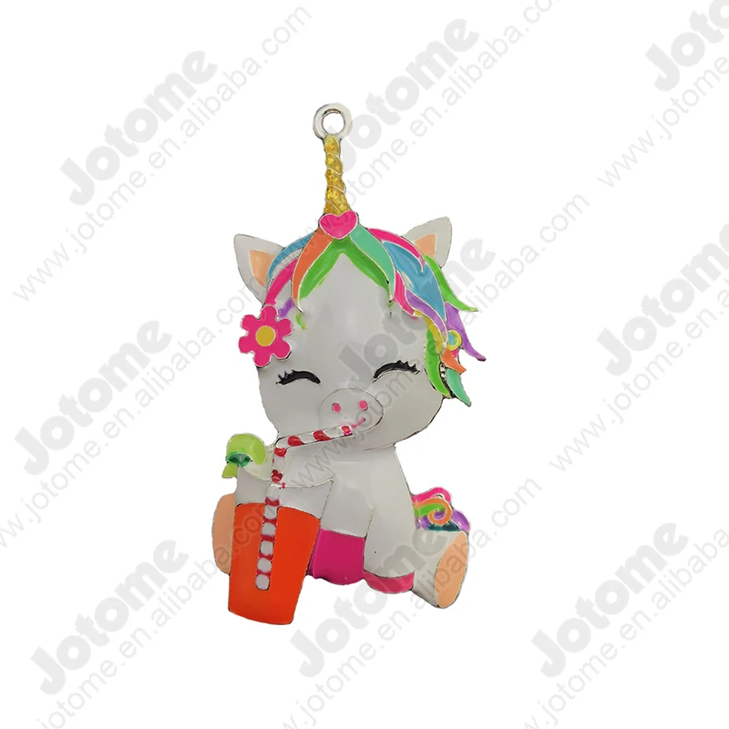 

Original Design Cute Enamel Unicorm Cunky Pendant for Necklace