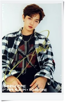 

signed WANNA ONE Kim Jae-hwan autographed photo TO BE ONE 6 inches freeshipping 092017A