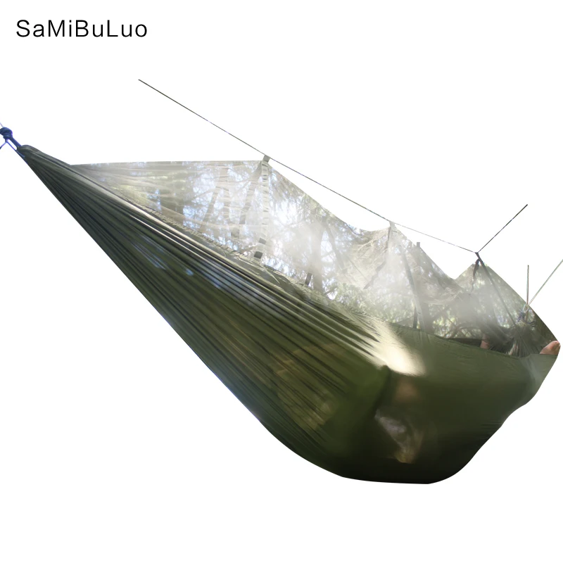 SAMIBULUO Mosquito Net Hammock Outdoors Camping Hammock Lightweight Portable with Bug Free Netting Great for Travel Beach Yard