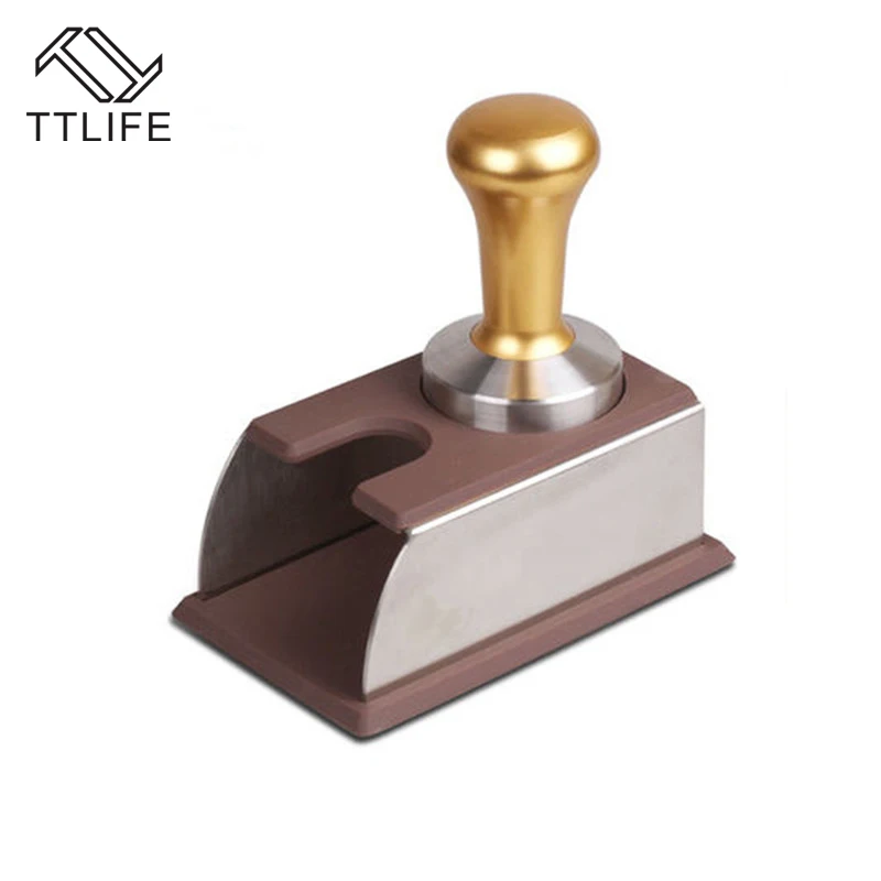 TTLIFE кофейная трамбовочная нержавеющая сталь силиконовая подставка для эспрессо трамбовочный держатель стойка кухонный инструмент Аксессуары для кофе стиль