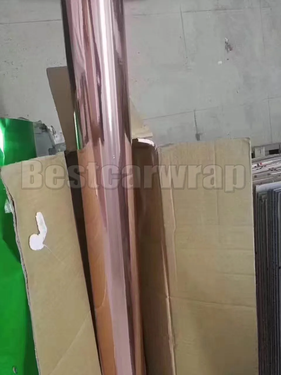 Rose gold stretchable chrome mirror car wrapping film (1)