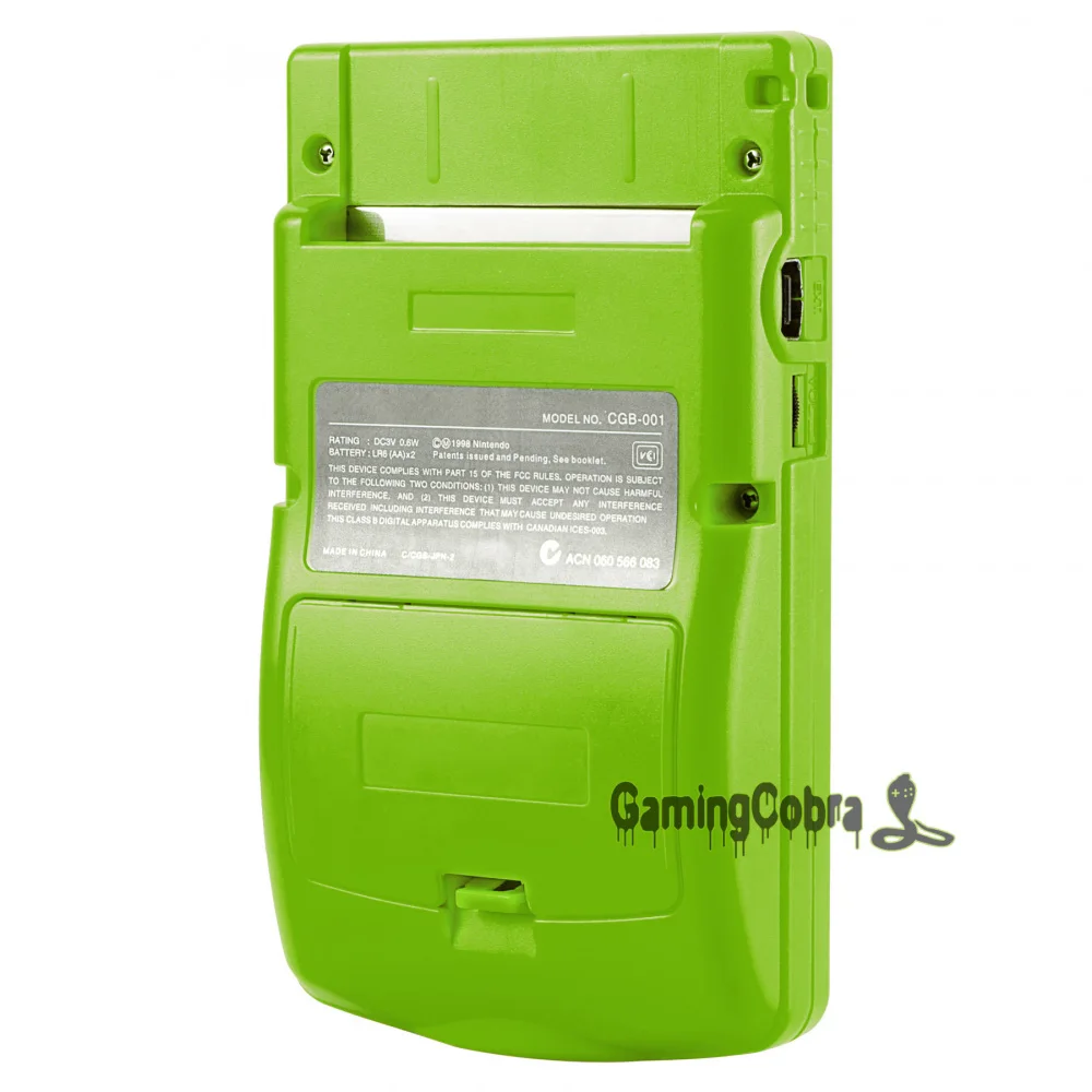 Green Solid Full Housing Shell Buttons with Screen Len for Nintendo Gameboy Color - GBC007