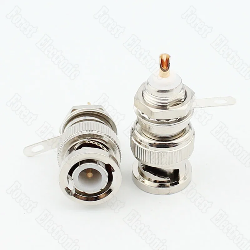 

10pcs/lot BNC Male Connector Q9 Head Anti-welding Connector Copper Can Be Fixed To The Panel