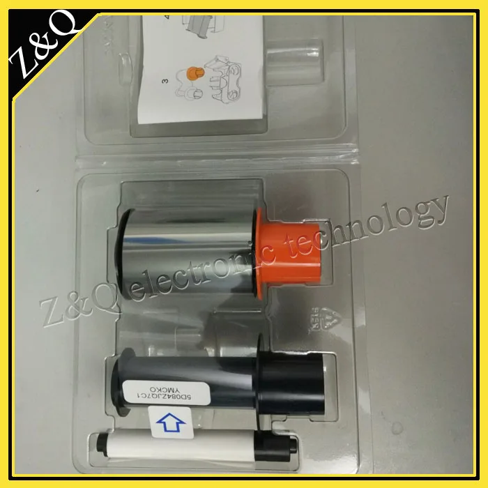 Fargo DTC1250E двухсторонний карточный принтер Fargo075333 YMCKO лента|ribbon printer|printer chinafargo printer |