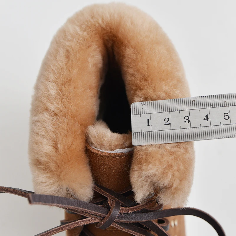 Coton Rivets Ronde Chaussures Femmes Courtes Tête gris Neige Bottes En Chaud Curvaness Laine marron Plat Noir Tube Bretelles De Cuir Mode qtAXa