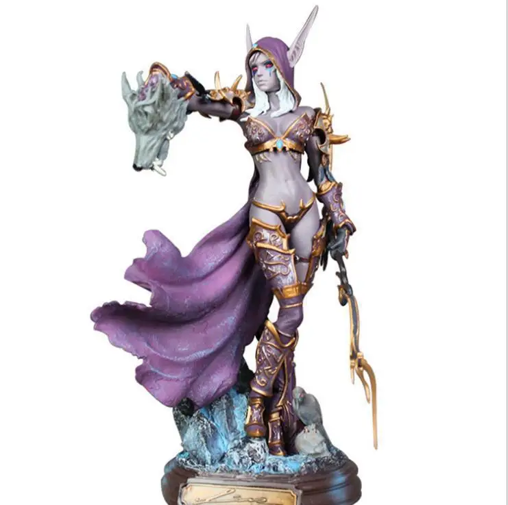 Cataclysm леди фигурки игр wow Sylvanas Windrunner фигурку ПВХ Коллекционная модель игрушки 22 см