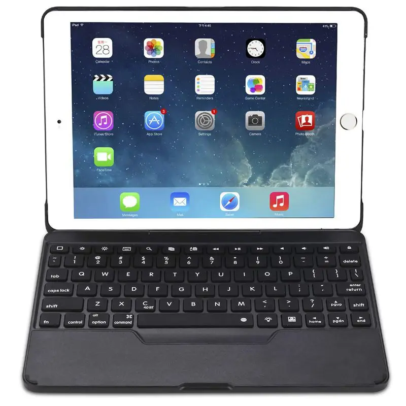 

for iPad 9.7 Case with Keyboard [Detachable] for iPad Fully Protective Smart Cover, Wireless Bluetooth Keyboard [Backlit] (Bla