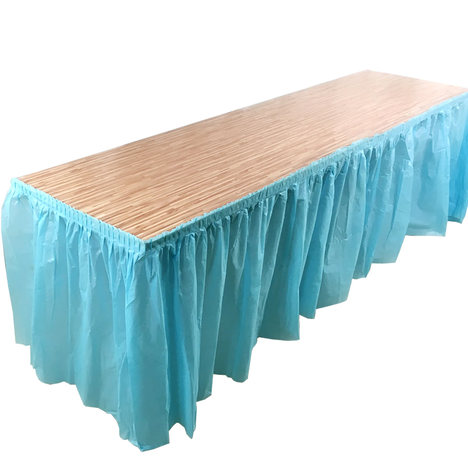 Plastic Table SKirt Cover Tulle Tableware Skirt for Birthday Baby Shower Wedding Home Banquet Party DIY Decoration Home Textile