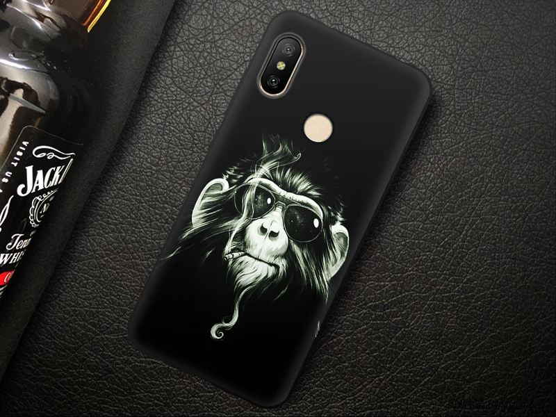 JURCHEN Phone Case For Xiaomi Redmi 6 Pro Case Global Version Cartoon Soft Silicone TPU Back Cover For Xiaomi Mi A2 Lite Case