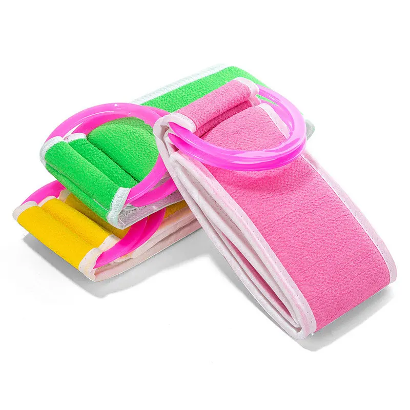 Exfoliating Body Scrub Long Massage Towel Bathroom Washcloth Bath Back Towel G