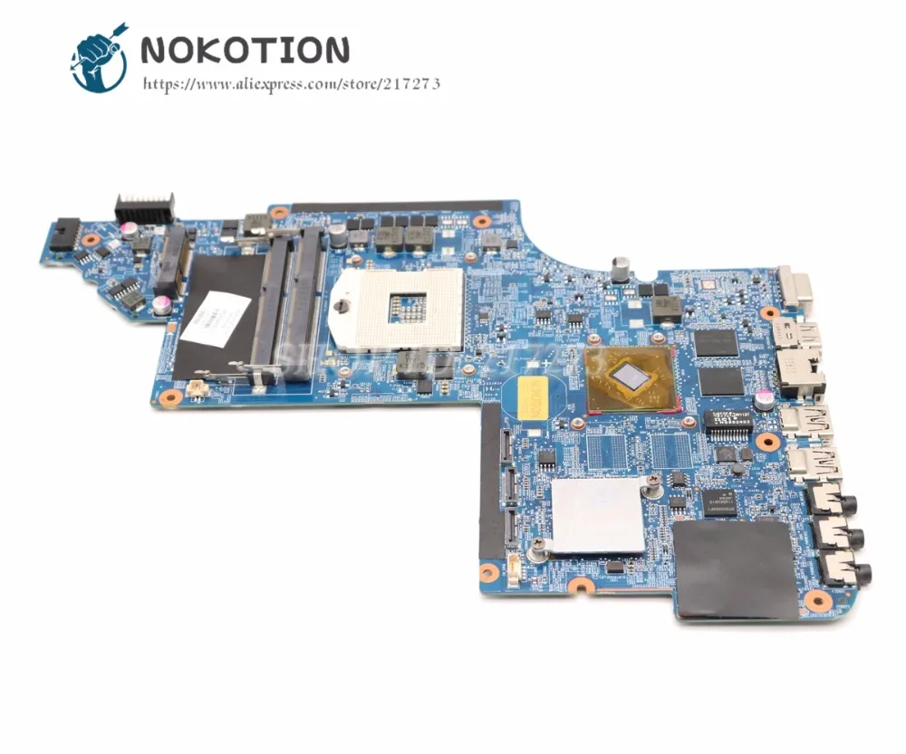 Материнская плата NOKOTION 659094 001 для ноутбука HP Pavilion DV7 6000 материнская HM65 DDR3 HD6490