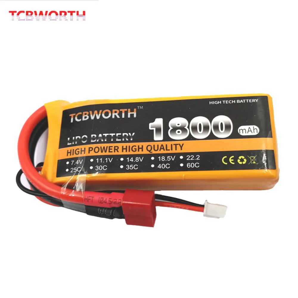 2S Радиоуправляемый Дрон Lipo Аккумулятор 7,4 v 1800mAh 30C 2S LiPo для радиоуправляемого самолета дрона самолета автомобиля перезаряжаемый 7,4 V аккумулятор LiPo 60C 2S