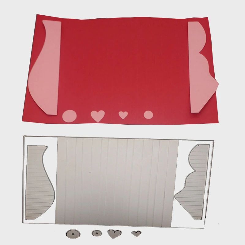  McDies 204*142mm Book Frame Metal Cutting Die Scrapbooking Embossing Stencil Card Die For DIY Invit - 32856783947