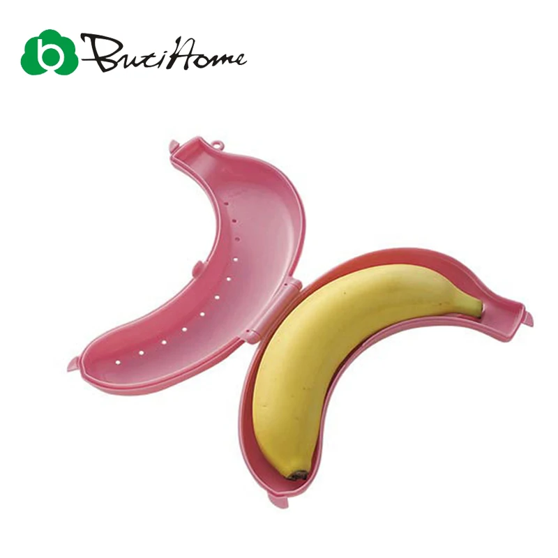 Butihome Banana Box Travel Case Storage Candy Color Carrying Plastic
