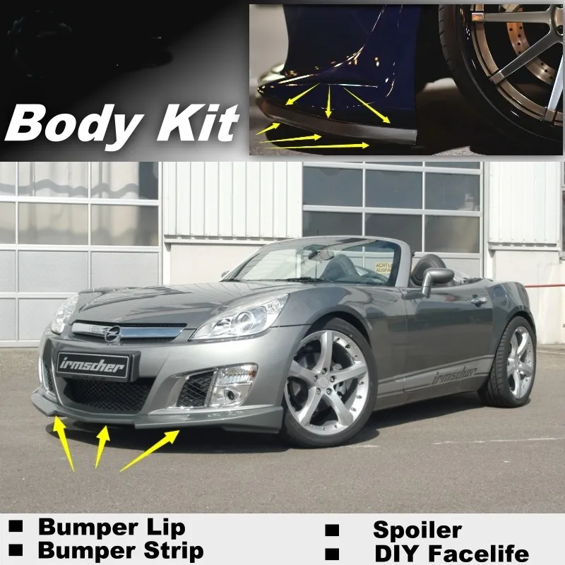 Bumper Lip Deflector Lips For Opel GT For Saturn Sky For Daewoo G2X 2007~2010 Front Spoiler Skirt For TG Fans  Body Kit Strip