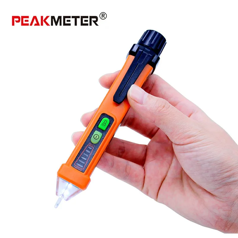 

PEAKMETER PM8908C Non-Contact Voltage Tester, Aidbucks 12-1000V AC with Led Flashlight Test a Live Wire AC Volt Current