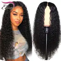 Elva Hair 360 Lace Frontal Wigs For Black Women Glueless Curly Lace Front Human Hair Wigs Pre Plucked With Baby Hair Remy Hair