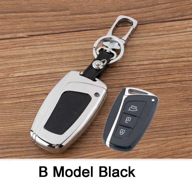 Zinc-Alloy-Leather-Car-Key-Cover-Case-Shell-For-Hyundai-Solaris-HB20-Veloster-Accent-Elantra-SR (2)