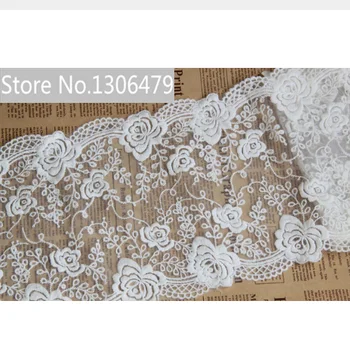 

3yards/lot Width 17cm White Lace Fabric,DIY Garment Accessories,Sewing Swiss Trim Wedding Lace,Lace Material RS237