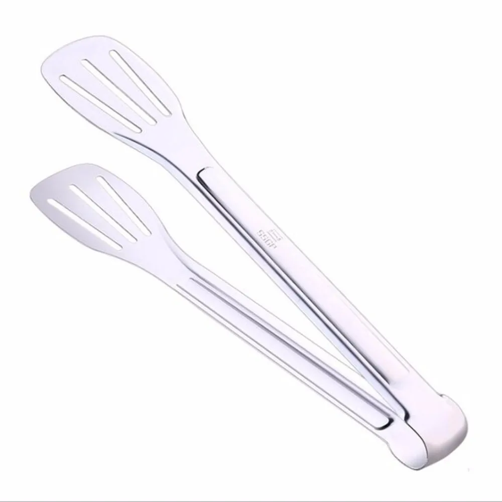 Anti-scalding Stainless Steel Food Clip Baking Steak Bread Pastry Clamp Multifunction Portable Kitchen Tongs BBQ Grilling | Дом и сад